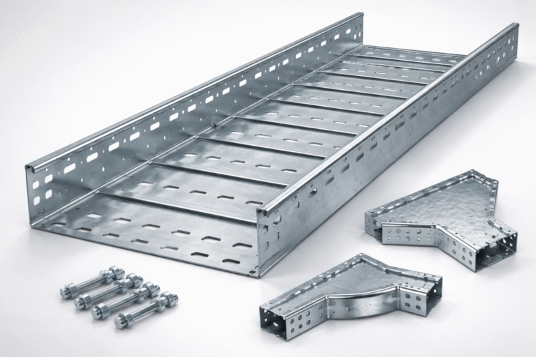Galvanized steel cable tray and accessories